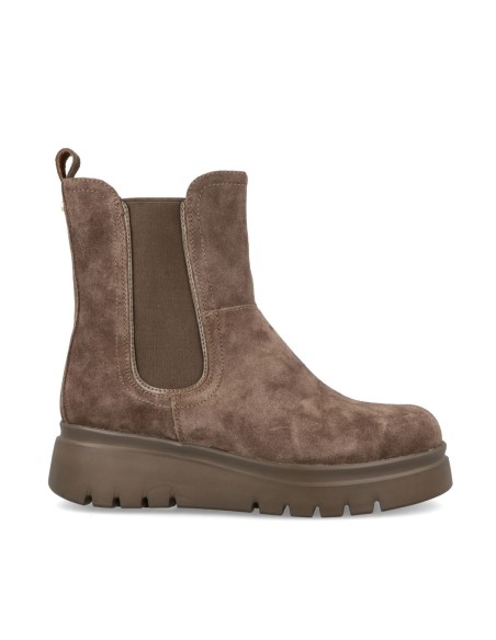 Impronte Maddalena Chelsea Veloursstiefeletten mit Keilabsatz